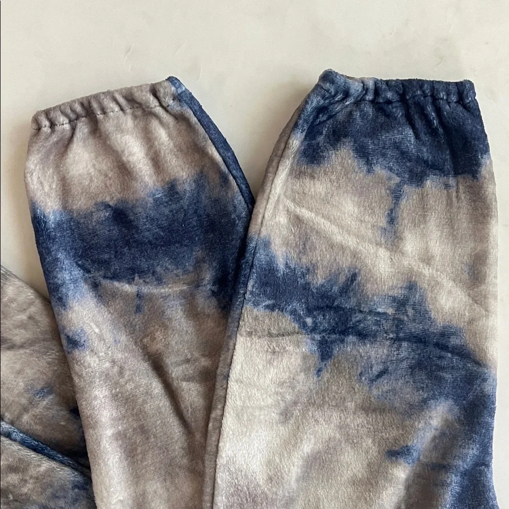 Natural Life Open Foot Onesie XS Blue & Gray Tie Dye Zip Up - Picture 11 of 11